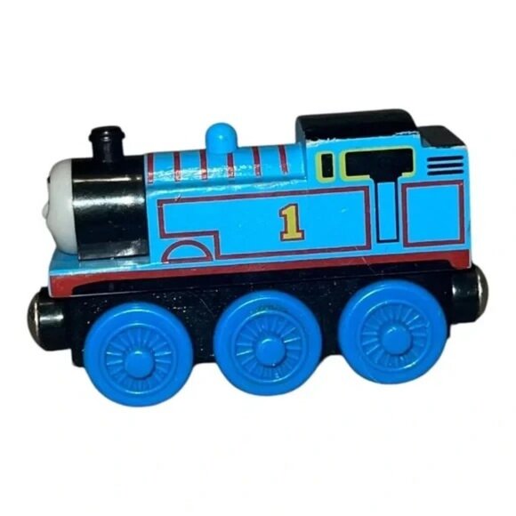 Thomas the Train Tank Engine Wooden Railway Friend Blue 60th Anniversary Edition - Picture 5 of 7